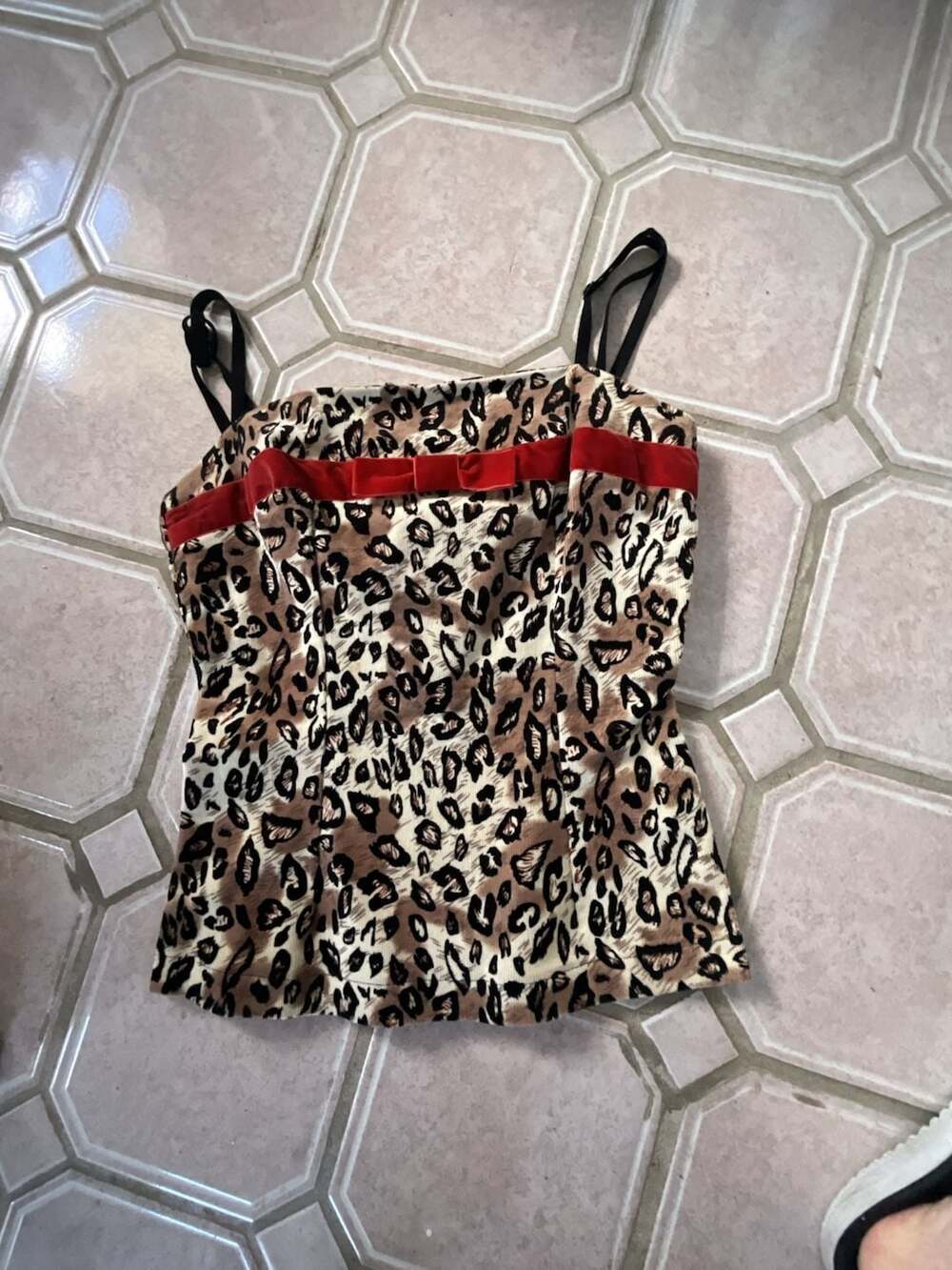 Lucky 13 Leopard Print Halter Top  Small